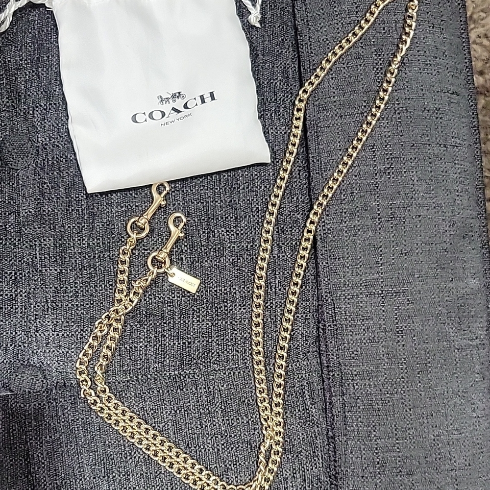 Coach Gold Chain Strap